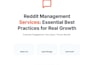 professionally grow your reddit presence organically